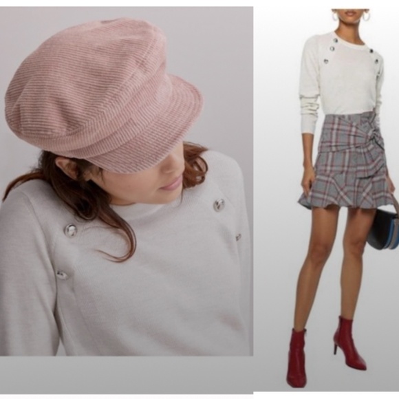 NWT Veronica Beard Sweater Pearson Crewneck Merino Wool in Oatmeal - Picture 1 of 8